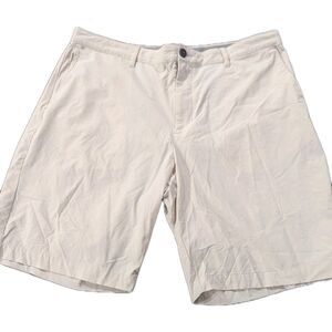 Tommy Bahama On Par Short Men 42 Beige Flat Front Performance Stretch 10'' Golf